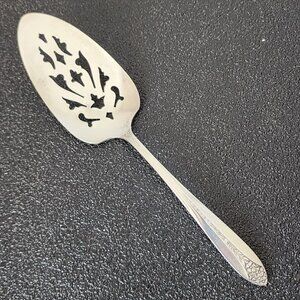 Princess Royal By National Silver Pierced Pie Server 9" vtg 1930s silverplate